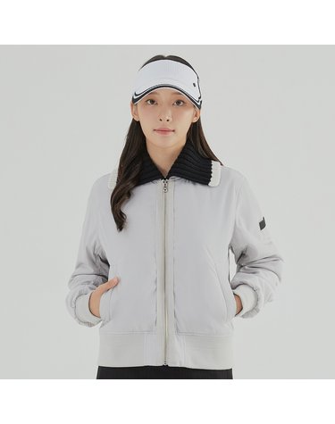 여성 탈부착 니트 카라 패딩 점퍼 RWJPL7305-311