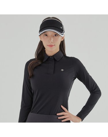 여성 베이직 절개 카라 티셔츠 RWTYL7102-199