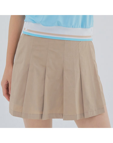 여성 앞판 플리츠 A라인 큐롯 RWPCM6521-509