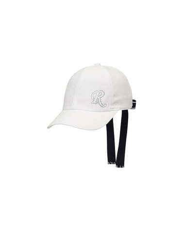 26SS 여성 로고 핫픽스 리본 볼캡 RWAC65801-100