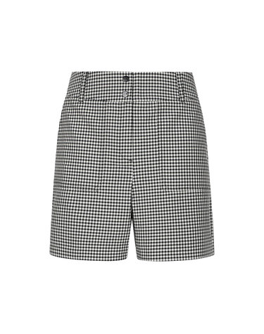 26SS 여성 깅엄 체크 3부 하프 팬츠 RWPS66512-199