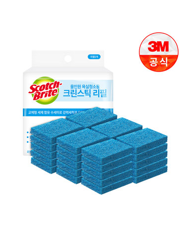 [3M]크린스틱 뉴올인원 욕실청소용 리필30입