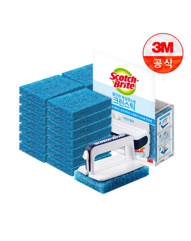 [3M]크린스틱 뉴올인원 욕실청소용 핸들+리필22입