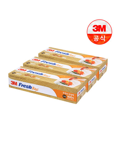 [3M]후레쉬 위생백(대형) 100매(30x45cm) 3개세트