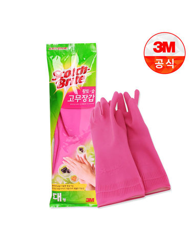 [3M]황토숯 일반형 고무장갑(대)