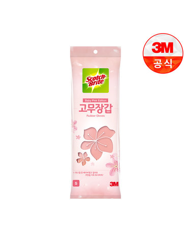 [3M]스카치브라이트 고무장갑 베이비핑크(소)