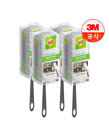 [3M]뉴 다용도 먼지떨이/브러쉬 핸들 + 리필 2입 X 4개
