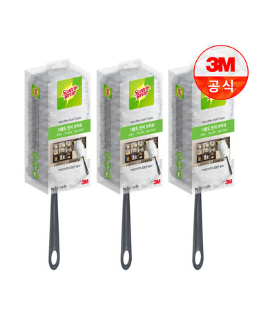 [3M]뉴 다용도 먼지떨이/브러쉬 핸들 + 리필 2입 X 3개