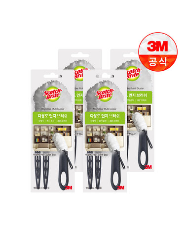 [3M]뉴 다용도 먼지떨이/브러쉬 핸들 + 리필 1입 X 4개