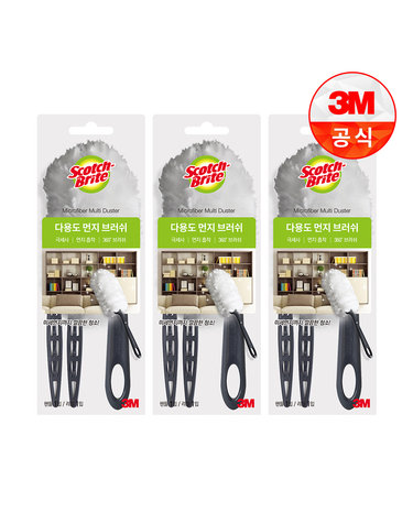 [3M]뉴 다용도 먼지떨이/브러쉬 핸들 + 리필 1입 X 3개