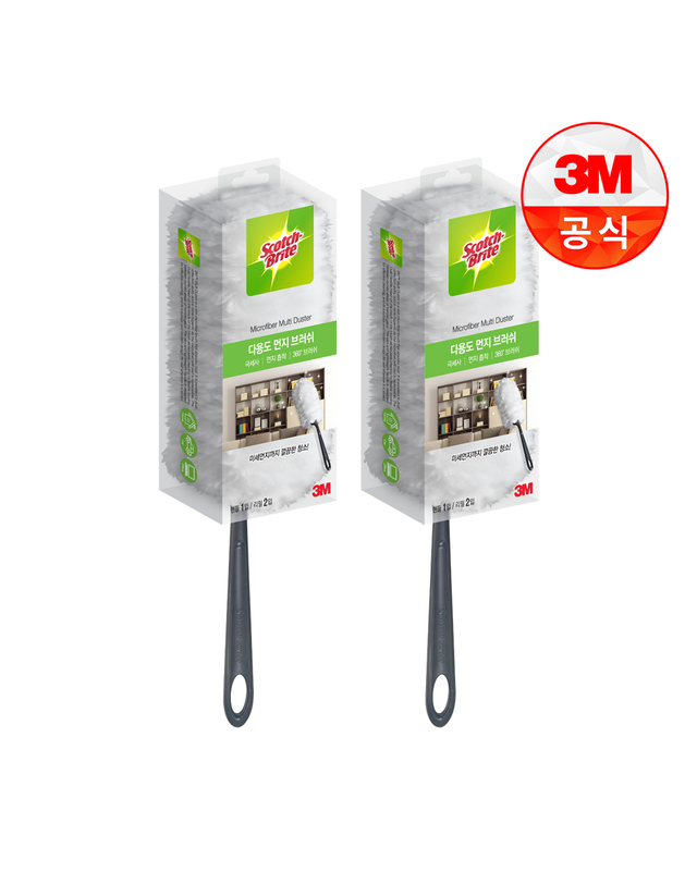 3엠 [3M]뉴 다용도 먼지떨이 핸들+리필 2입 2개세트 착용컷