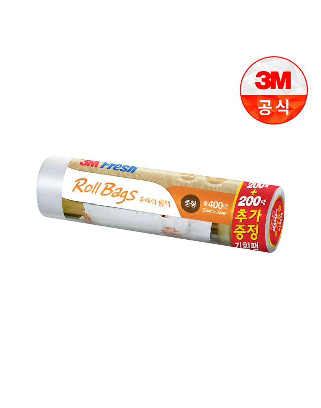 3엠 [3M]후레쉬 롤백(중) 200+200매 착용컷