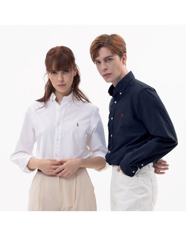 원쁠원 폴로 랄프로렌 옥스포드 여성 셔츠+남성 가먼트다이 셔츠 세트