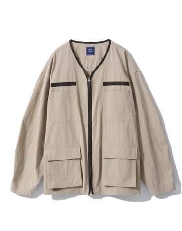 NON-COLLAR EASY JACKET (BEIGE)