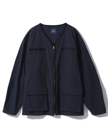 NON-COLLAR EASY JACKET (NAVY)