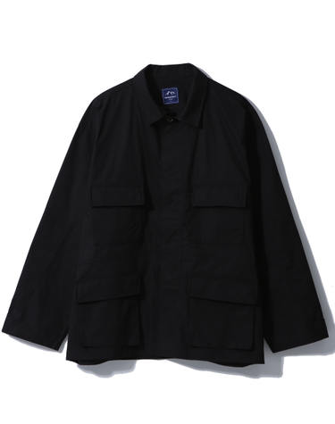BIO WASHED COTTON B.D.U JACKET (BLACK)
