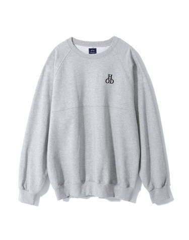 BIO WASHED COTTON CUTTING SWEATSHIRTS (GREY)