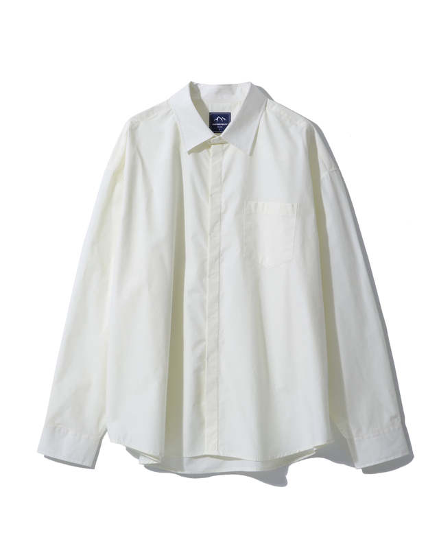 해브오프듀티 HIDDEN BUTTON SHIRTS (ECRU) 착용컷