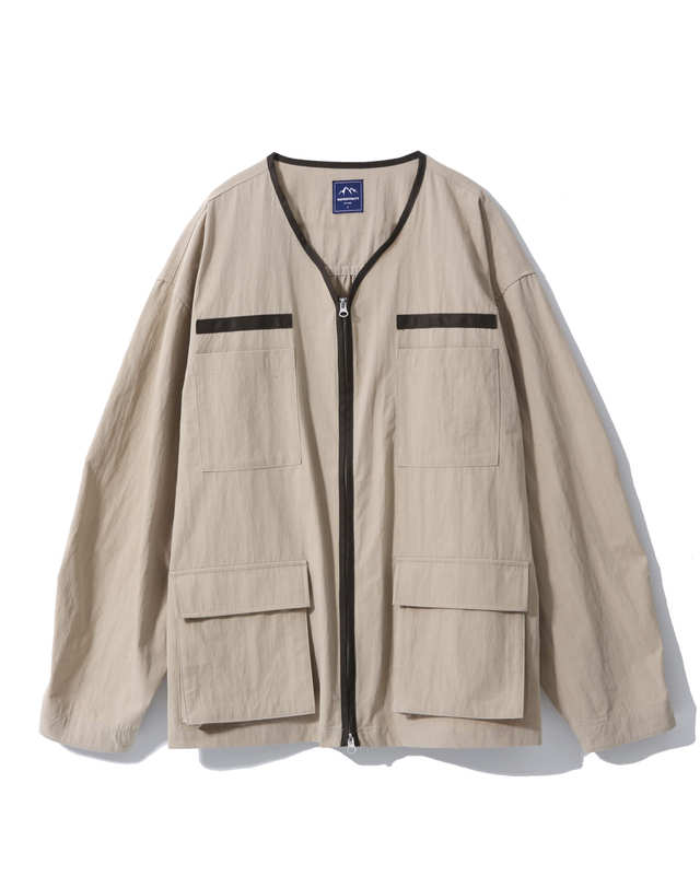 해브오프듀티 NON-COLLAR EASY JACKET (BEIGE) 착용컷