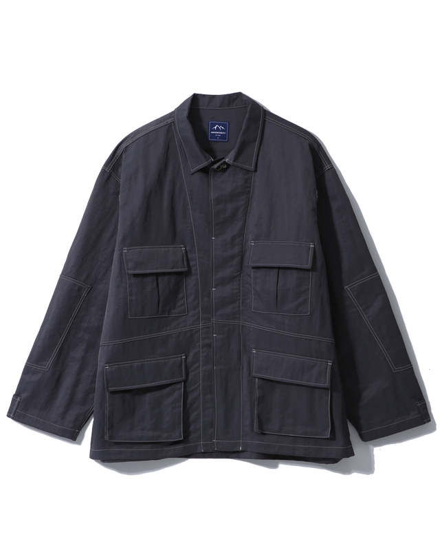 해브오프듀티 HEAVY NYLON JACKET (GREY) 착용컷