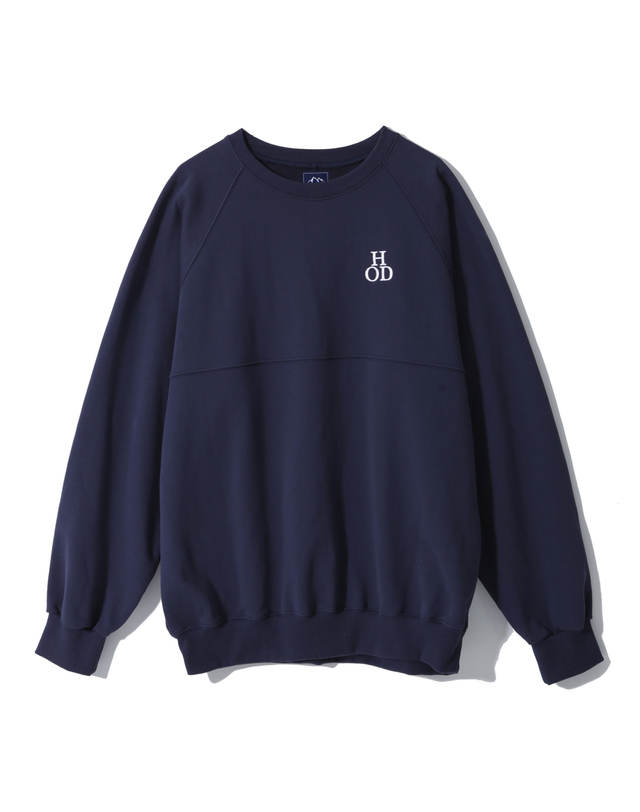 해브오프듀티 BIO WASHED COTTON CUTTING SWEATSHIRTS (MIDNIGHT-BLUE) 착용컷