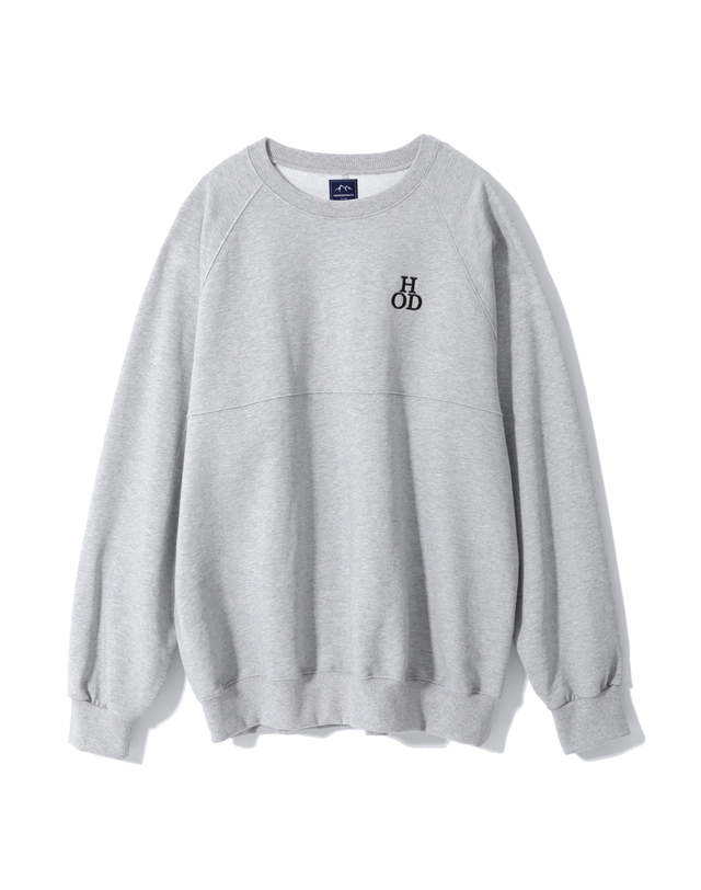 해브오프듀티 BIO WASHED COTTON CUTTING SWEATSHIRTS (GREY) 착용컷
