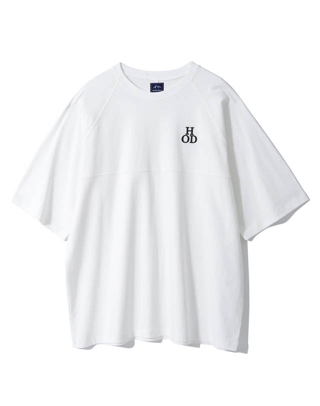 해브오프듀티 BIO WASHED COTTON CUTTING HALF SLEEVE (WHITE) 착용컷