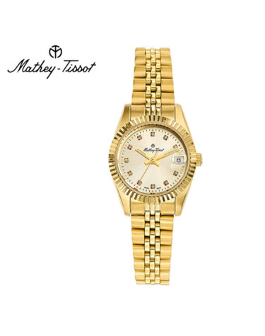 메티티솟 Mathey-Tissot 여성 메탈밴드시계 D710PDI