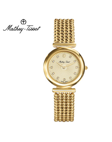메티티솟 Mathey-Tissot 여성 메탈밴드시계 D539PDI