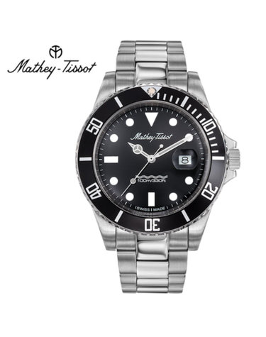 메티티솟 Mathey-Tissot 남성 메탈밴드시계 H901AN