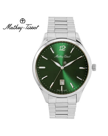 메티티솟 Mathey-Tissot 남성 메탈밴드시계 H411MAV