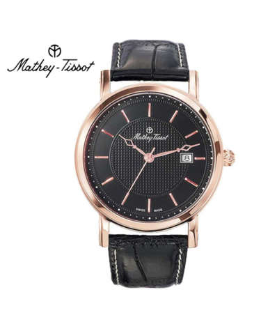 메티티솟 Mathey-Tissot 남성 가죽밴드시계 HB611251PN