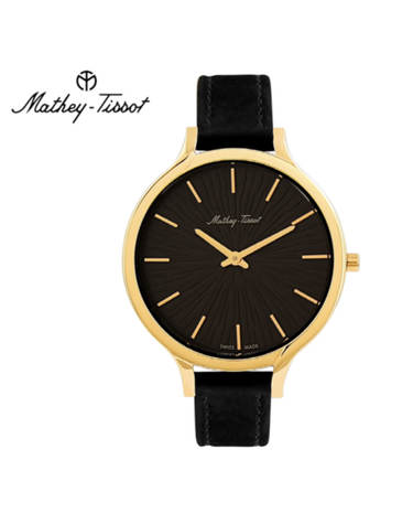 메티티솟 Mathey-Tissot 남성 가죽밴드시계 D865PYN