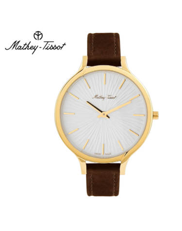 메티티솟 Mathey-Tissot 남성 가죽밴드시계 D865PYI