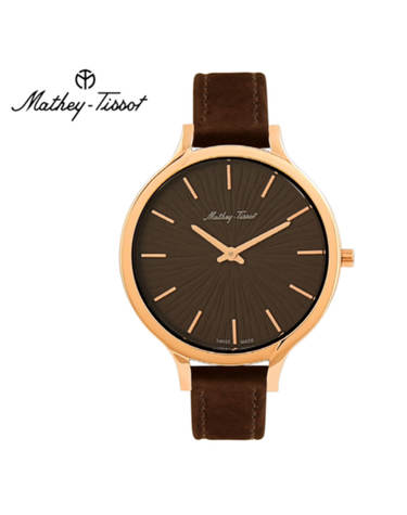 메티티솟 Mathey-Tissot 남성 가죽밴드시계 D865PN
