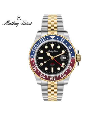 메티티솟 Mathey-Tissot 남성 메탈밴드시계 H903BBR