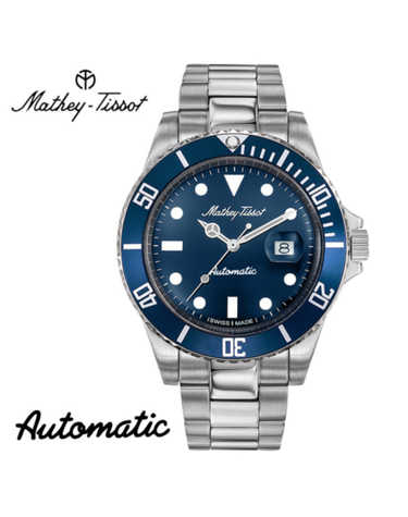 메티티솟 Mathey-Tissot 오토매틱 남성 메탈밴드시계 H901ATBU