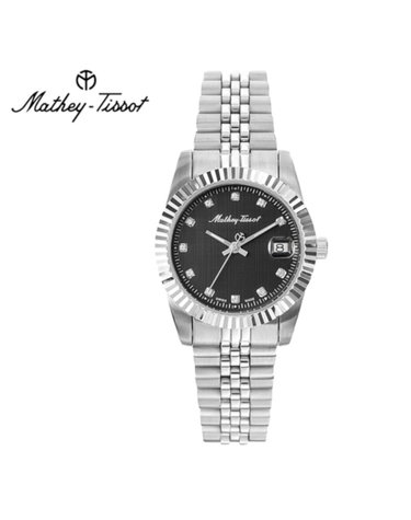메티티솟 Mathey-Tissot 여성 메탈밴드시계 D810AN