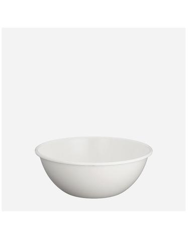 노다호로 법랑 보울 22cm-화이트