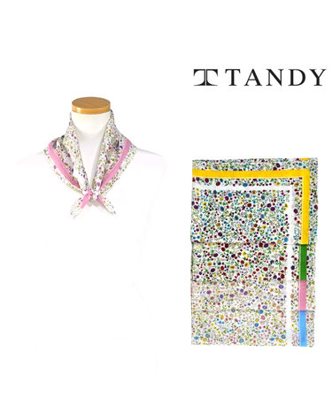 [탠디] TANDY 플라 라인 손수건 스카프(케이스포장)