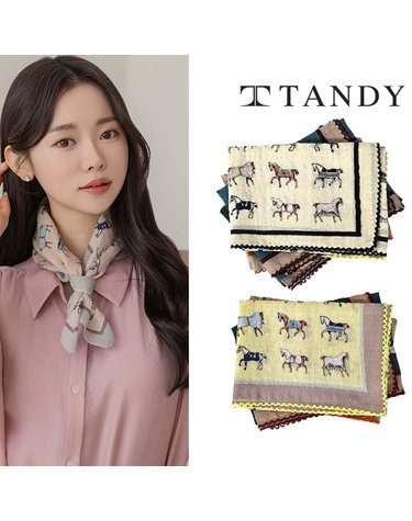 [탠디] TANDY 더글홀스 레이스 손수건 스카프