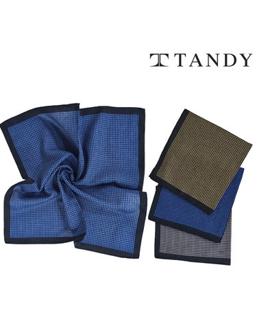 [탠디] TANDY 어반체크 손수건 스카프