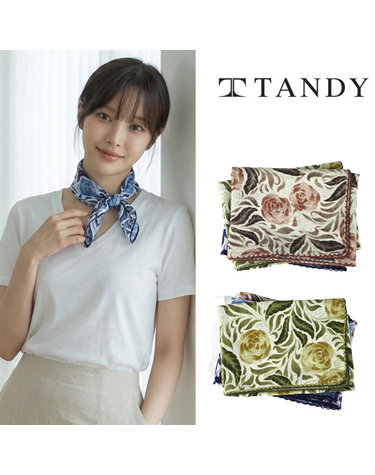 [탠디] TANDY 소프트 로즈 손수건 스카프
