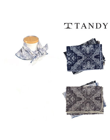 [탠디] TANDY 트로리레이스 손수건 스카프