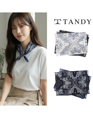 [탠디] TANDY 트로리 손수건 스카프