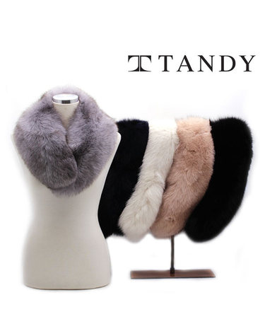 [탠디] TANDY 폭스카라숄 중 퍼 머플러