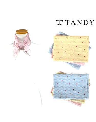 [탠디] TANDY 리본체리 손수건 스카프