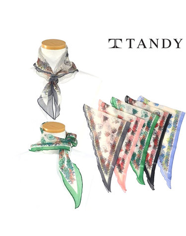 [탠디] TANDY 삼각 플로라 싸이클 시원한소재 스카프