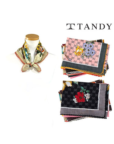 [탠디] TANDY 플로리시 손수건 스카프