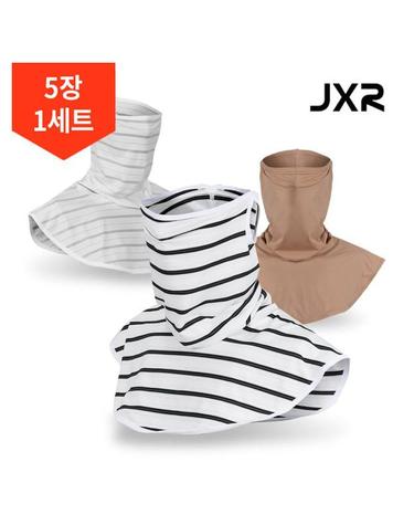 5장1세트/ JXR 숨쉬기편한 알래스카 메쉬 귀걸이 숄더 골프 스포츠 마스크 UV차단 얼굴햇빛가리개